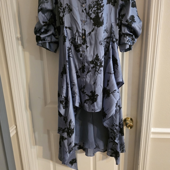 Cinq a Sept Jacey Cool Carnation Shirt Dress- 14 - Picture 6 of 13